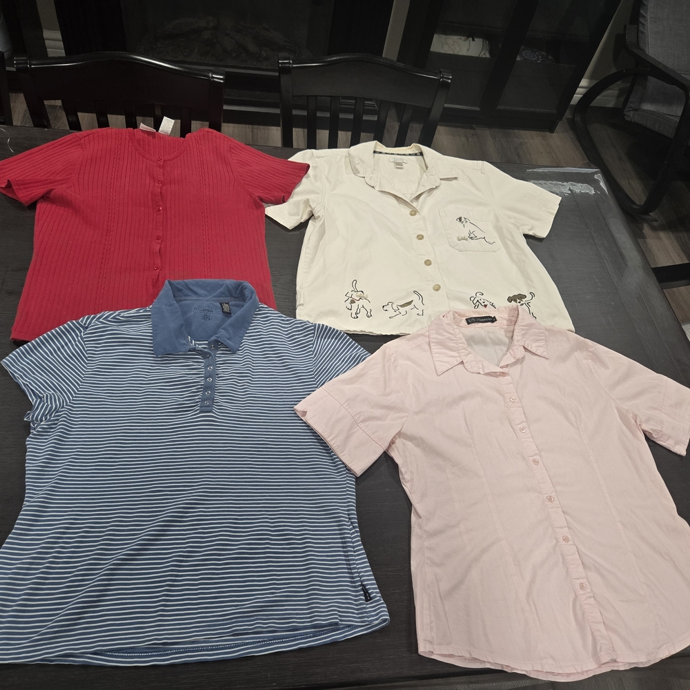 Womens Blouse Button Uo Bundle